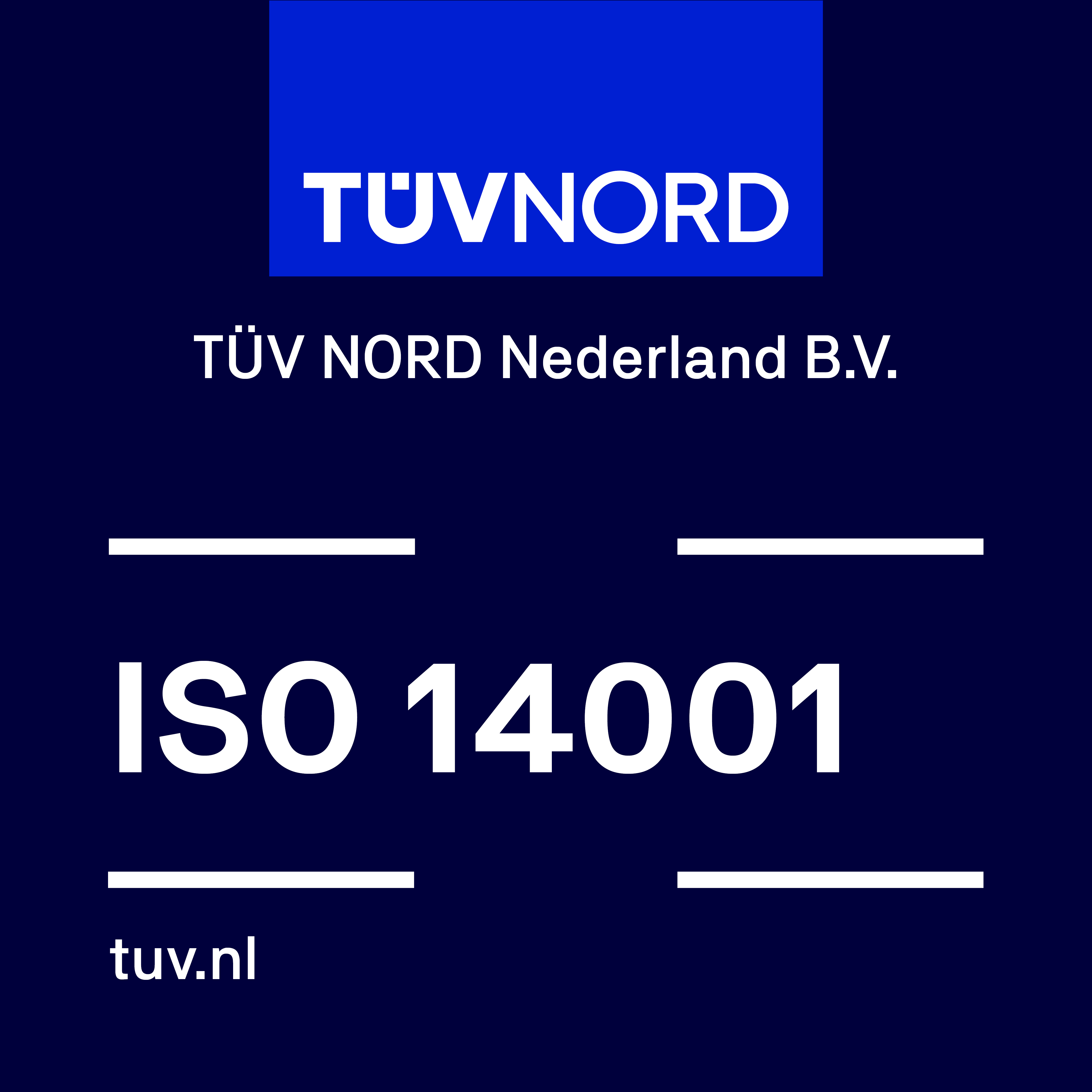 TÜV ISO 14001 certificering